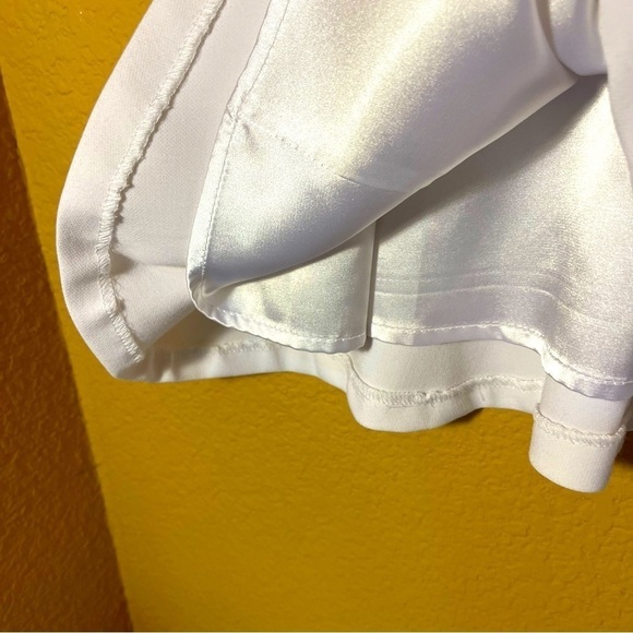 WHBM Iconic Sleeveless White A-Line Dress and Belt Size 6 - Picture 10 of 16